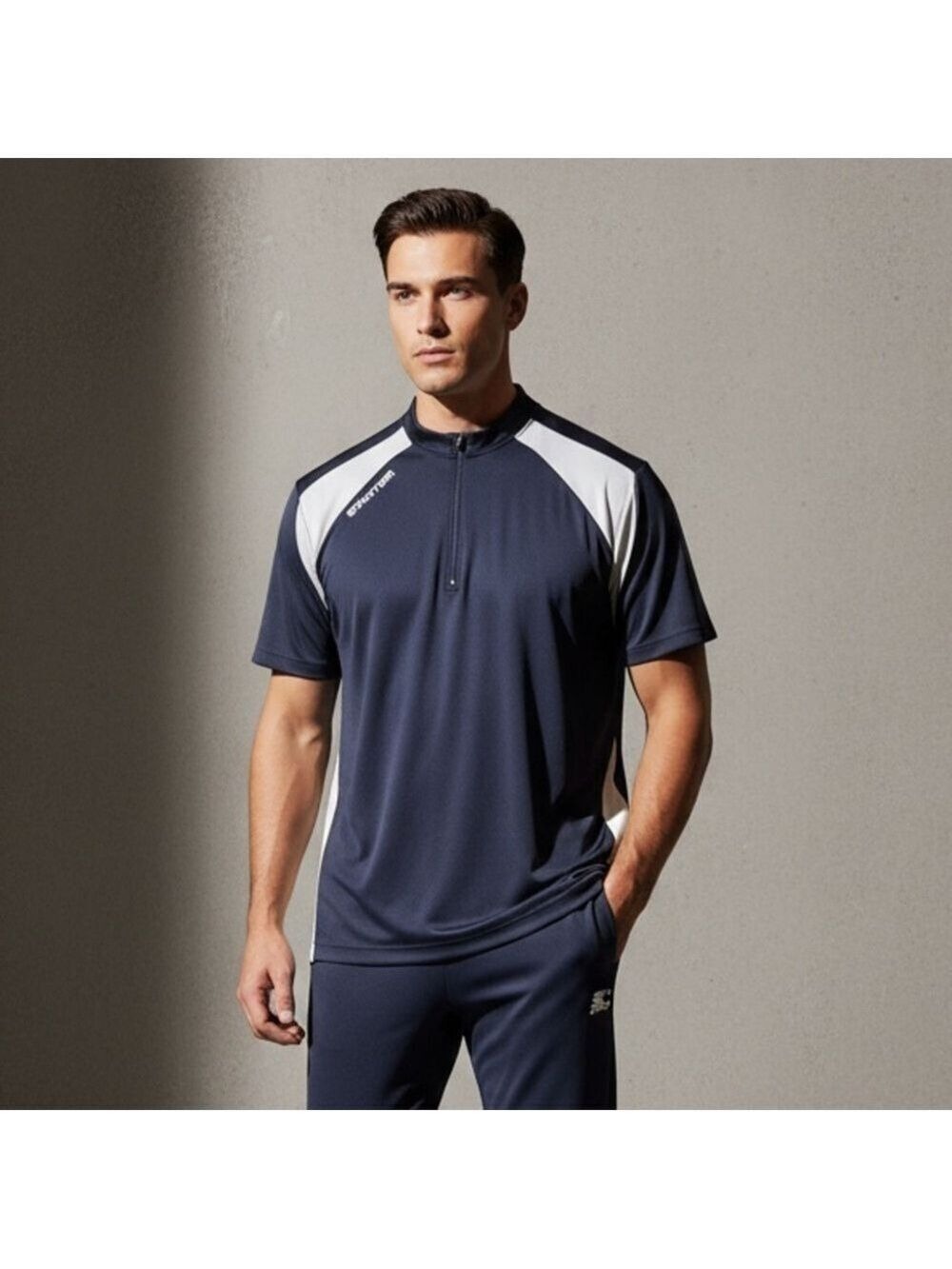 Starter Dri-Star Athletic Quarter-Zip Pullover T-shirts Set - Size L (3 Pack)
